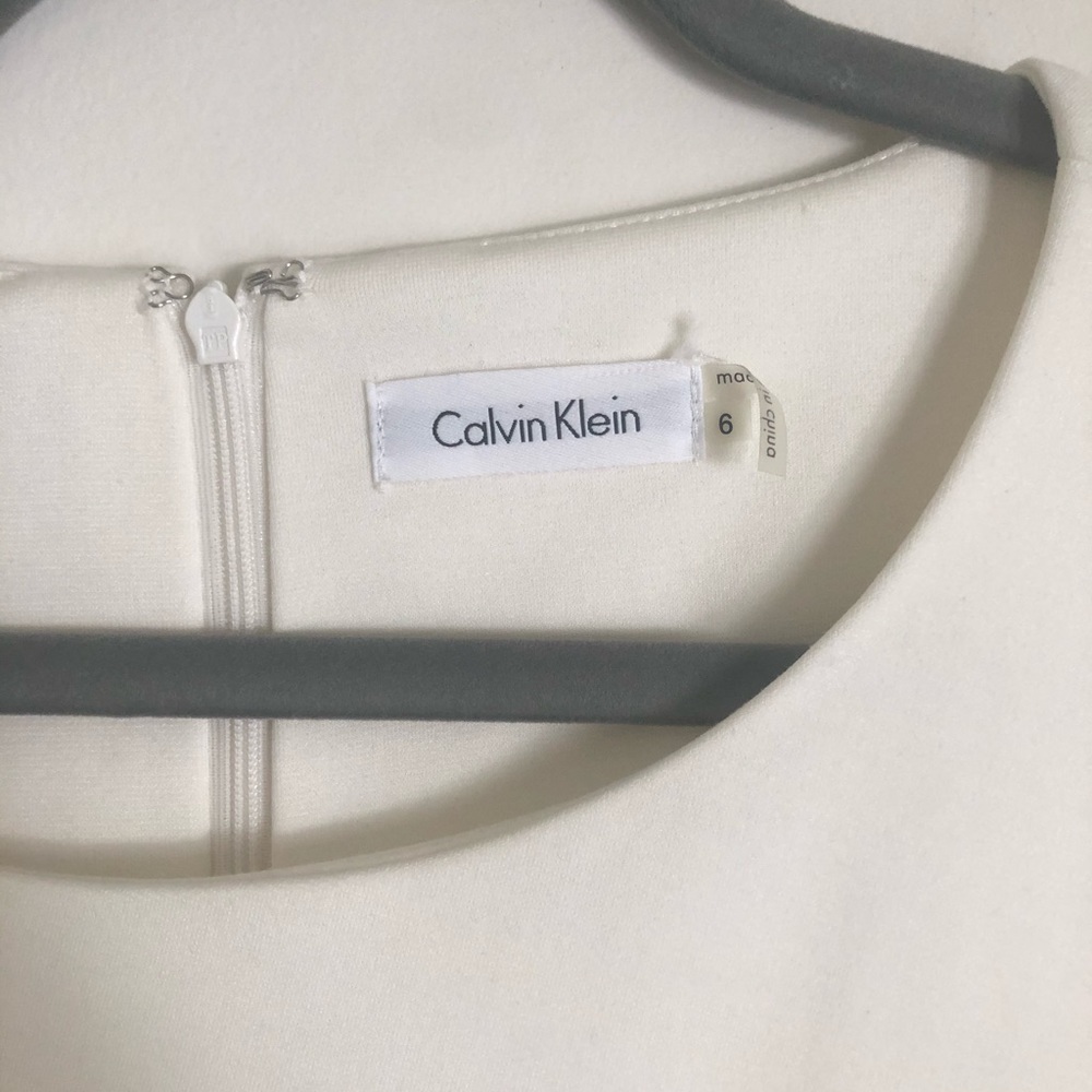Calvin Kline off white dress